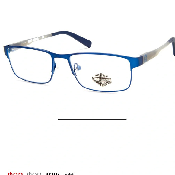 Harley-Davidson HD0146T EYEGLASSES Frames RXable 091 Matte Blue NWT